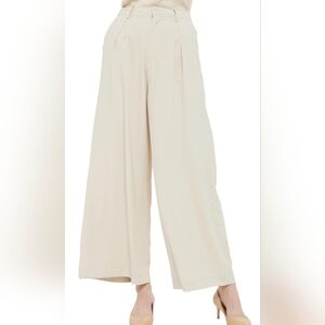 Women High Waist Casual Wide Leg Long Palazzo Size M